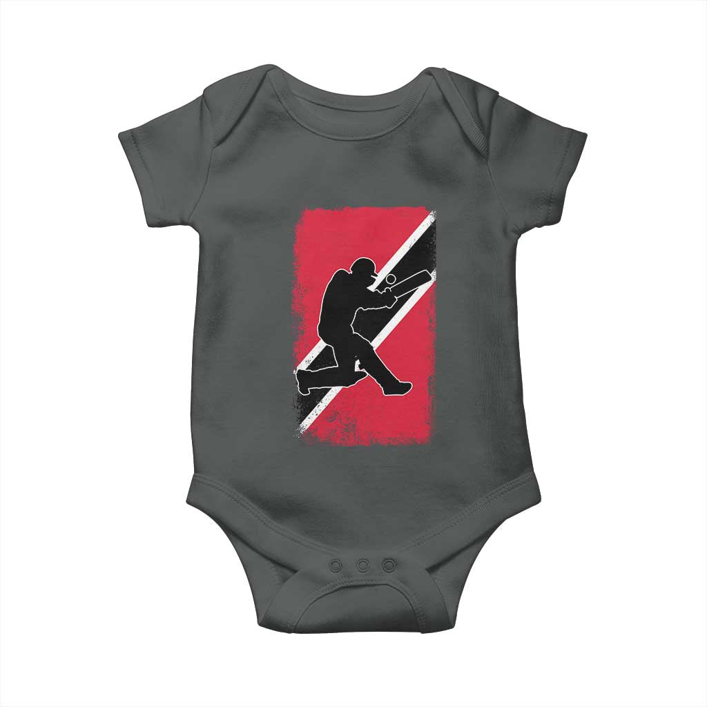 Trinidad and Tobago Cricket Baby Onesie Retro Vintage Sport Trini Trinidadian Flag Cricket Fan