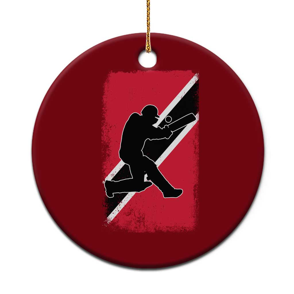 Trinidad and Tobago Cricket Ceramic Ornament Retro Vintage Sport Trini Trinidadian Flag Cricket Fan