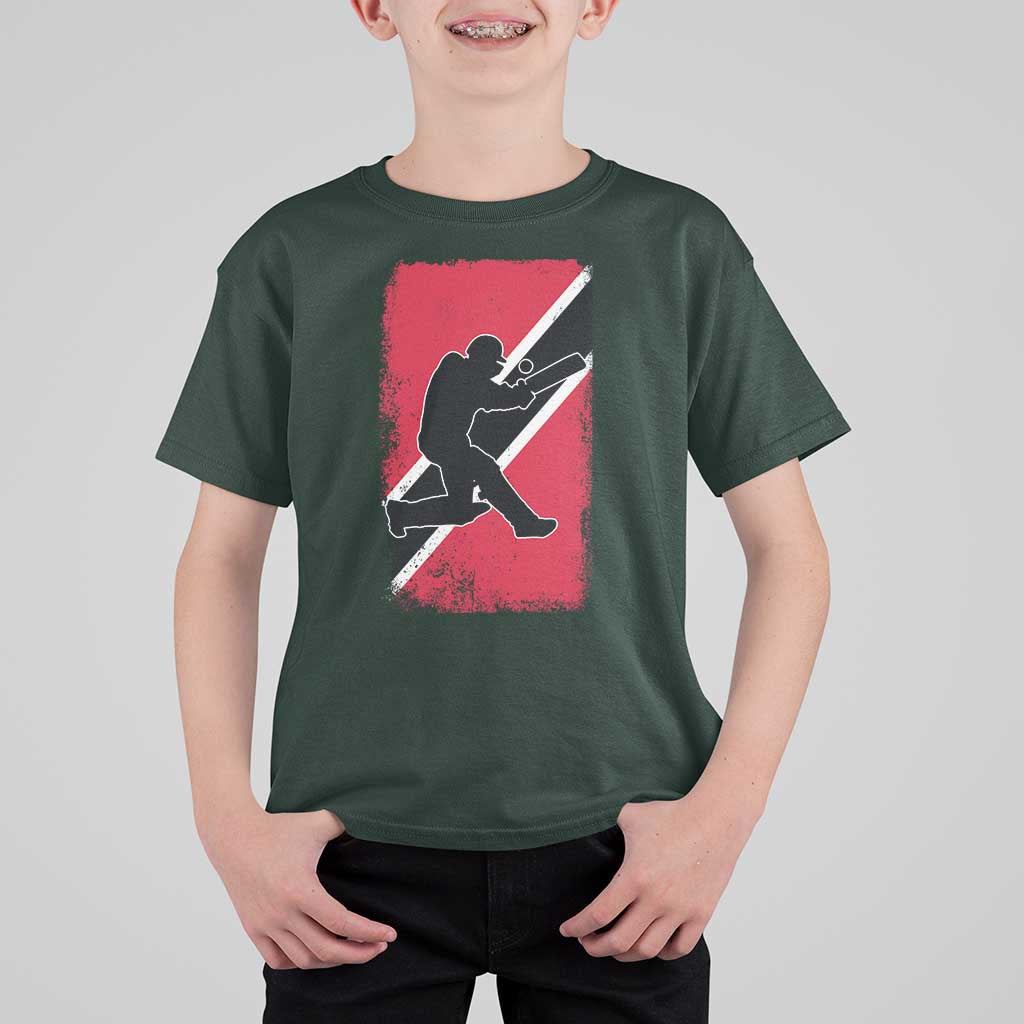 Trinidad and Tobago Cricket T Shirt For Kid Retro Vintage Sport Trini Trinidadian Flag Cricket Fan