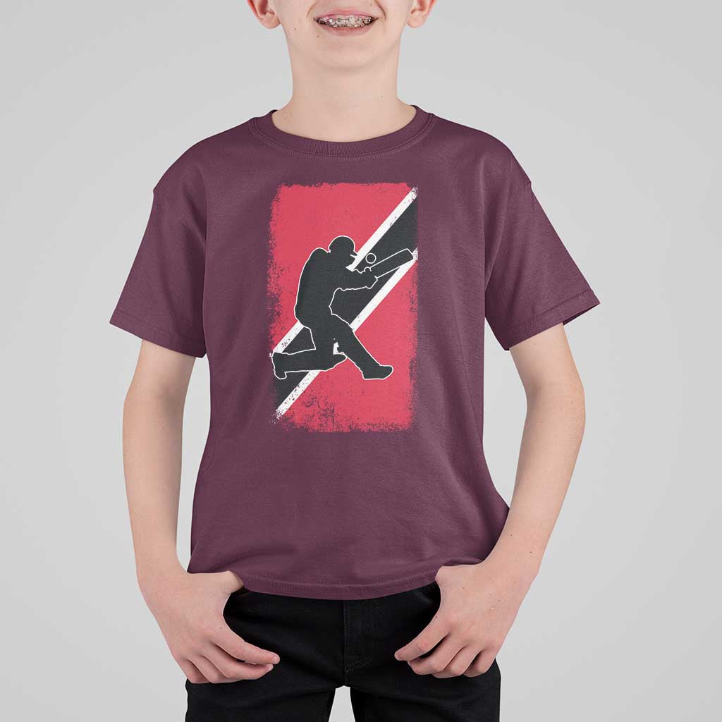 Trinidad and Tobago Cricket T Shirt For Kid Retro Vintage Sport Trini Trinidadian Flag Cricket Fan