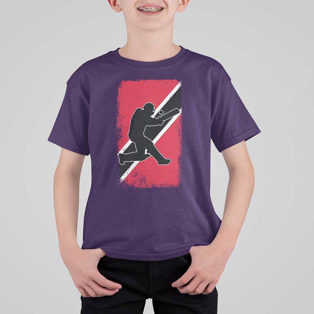 Trinidad and Tobago Cricket T Shirt For Kid Retro Vintage Sport Trini Trinidadian Flag Cricket Fan