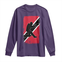 Trinidad and Tobago Cricket Long Sleeve Shirt Retro Vintage Sport Trini Trinidadian Flag Cricket Fan