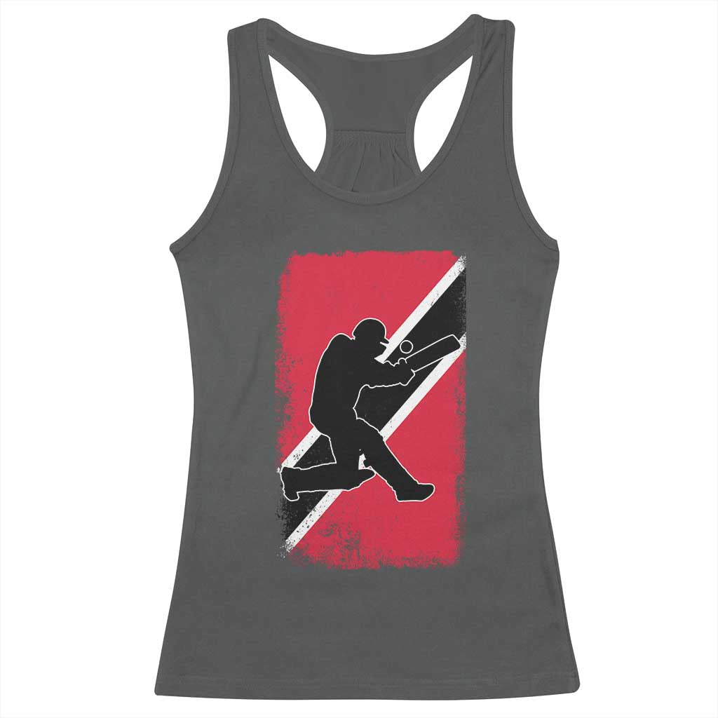 Trinidad and Tobago Cricket Racerback Tank Top Retro Vintage Sport Trini Trinidadian Flag Cricket Fan