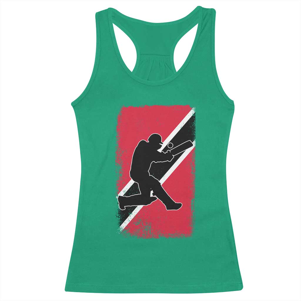 Trinidad and Tobago Cricket Racerback Tank Top Retro Vintage Sport Trini Trinidadian Flag Cricket Fan
