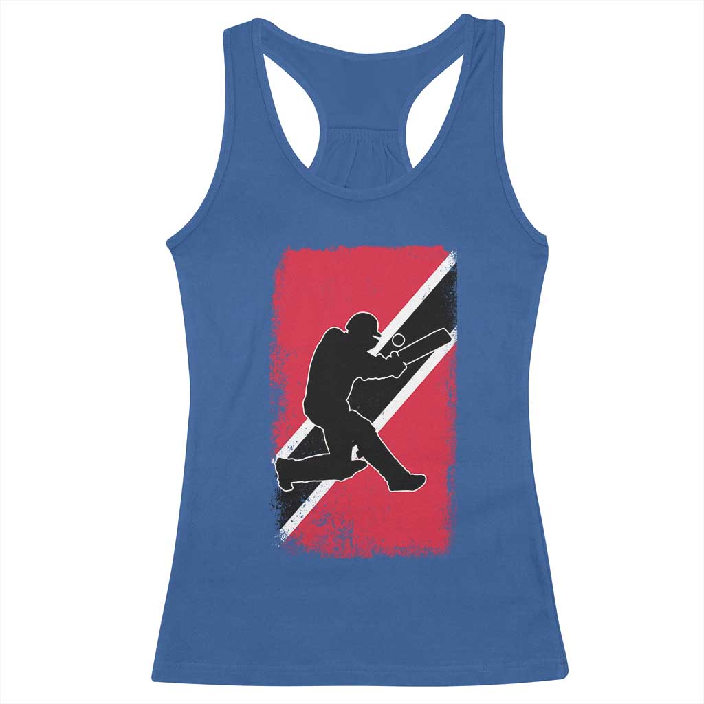 Trinidad and Tobago Cricket Racerback Tank Top Retro Vintage Sport Trini Trinidadian Flag Cricket Fan