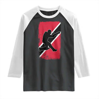 Trinidad and Tobago Cricket Raglan Shirt Retro Vintage Sport Trini Trinidadian Flag Cricket Fan