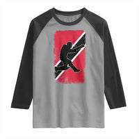 Trinidad and Tobago Cricket Raglan Shirt Retro Vintage Sport Trini Trinidadian Flag Cricket Fan