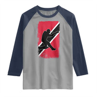 Trinidad and Tobago Cricket Raglan Shirt Retro Vintage Sport Trini Trinidadian Flag Cricket Fan