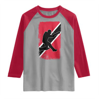 Trinidad and Tobago Cricket Raglan Shirt Retro Vintage Sport Trini Trinidadian Flag Cricket Fan