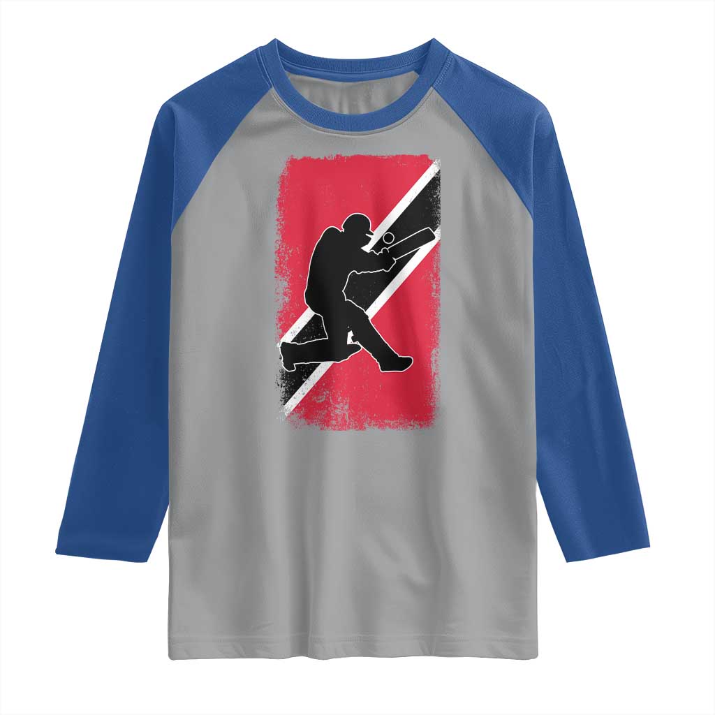 Trinidad and Tobago Cricket Raglan Shirt Retro Vintage Sport Trini Trinidadian Flag Cricket Fan