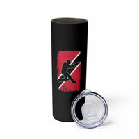 Trinidad and Tobago Cricket Skinny Tumbler Retro Vintage Sport Trini Trinidadian Flag Cricket Fan