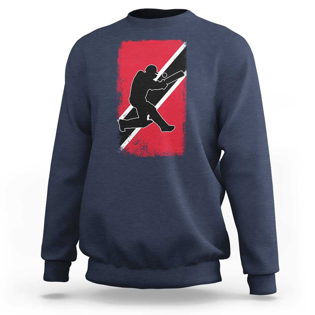 Trinidad and Tobago Cricket Sweatshirt Retro Vintage Sport Trini Trinidadian Flag Cricket Fan