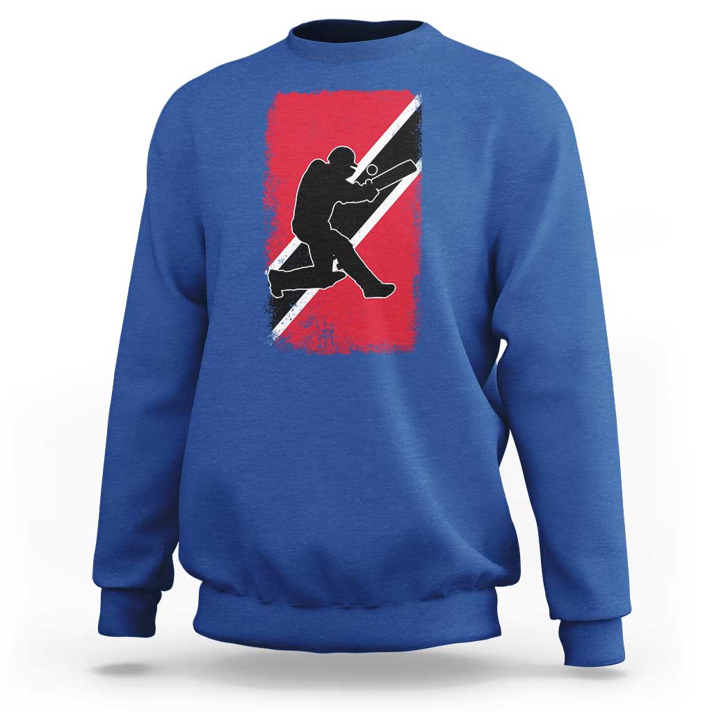 Trinidad and Tobago Cricket Sweatshirt Retro Vintage Sport Trini Trinidadian Flag Cricket Fan