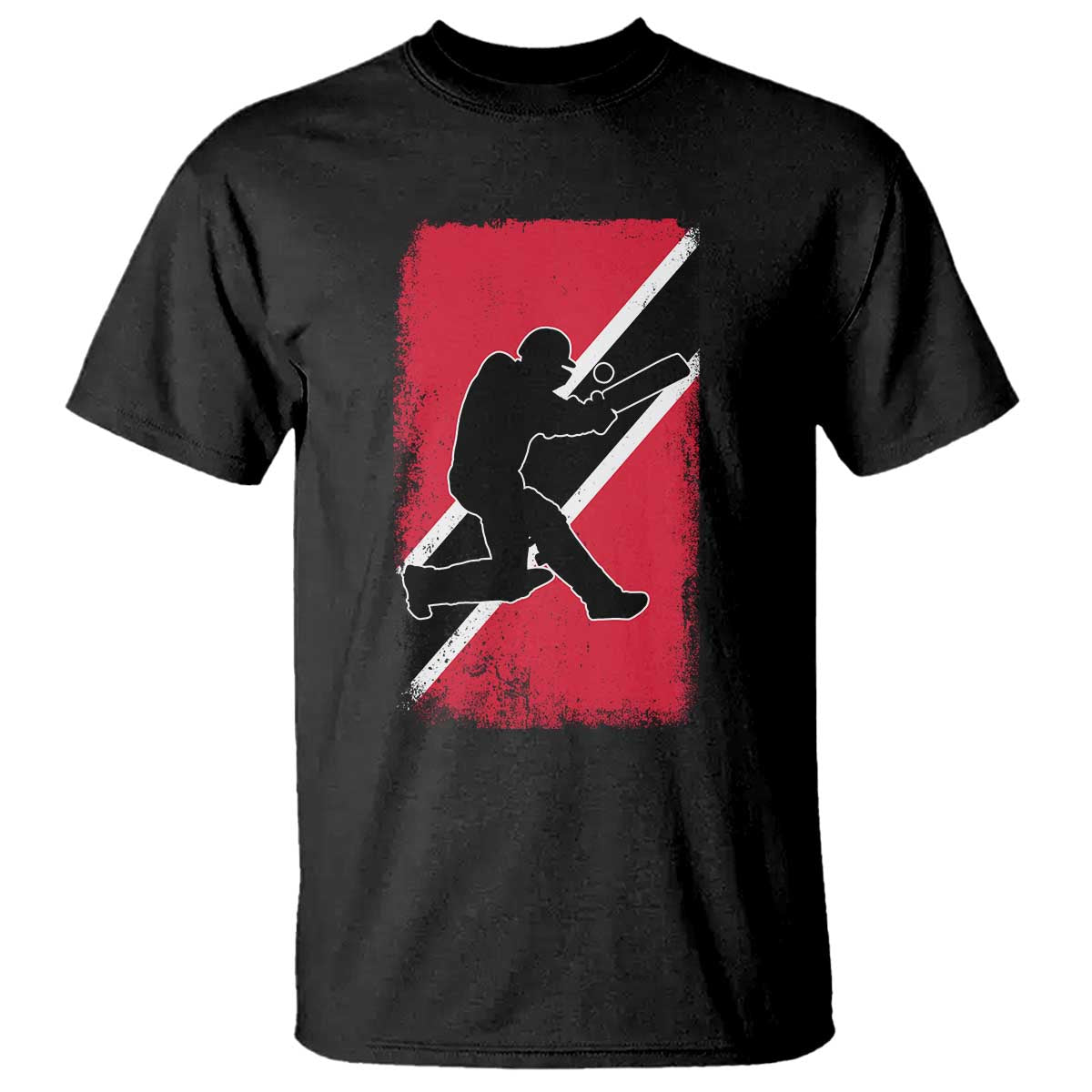 Trinidad and Tobago Cricket T Shirt Retro Vintage Sport Trini Trinidadian Flag Cricket Fan
