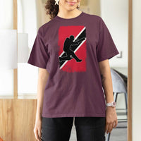 Trinidad and Tobago Cricket T Shirt For Women Retro Vintage Sport Trini Trinidadian Flag Cricket Fan