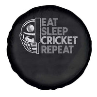 Eat Sleep Cricket Repeat Spare Tire Cover Retro Vintage Cricket Gifts