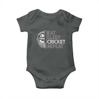 Eat Sleep Cricket Repeat Baby Onesie Retro Vintage Cricket Gifts