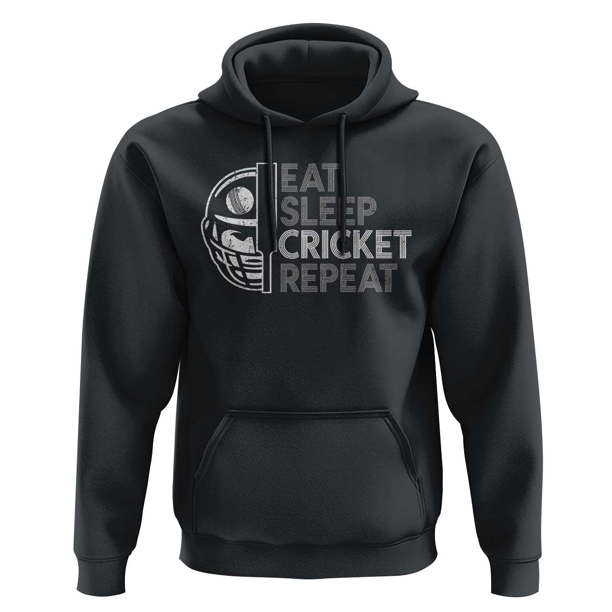 Eat Sleep Cricket Repeat Hoodie Retro Vintage Cricket Gifts