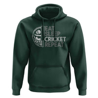 Eat Sleep Cricket Repeat Hoodie Retro Vintage Cricket Gifts