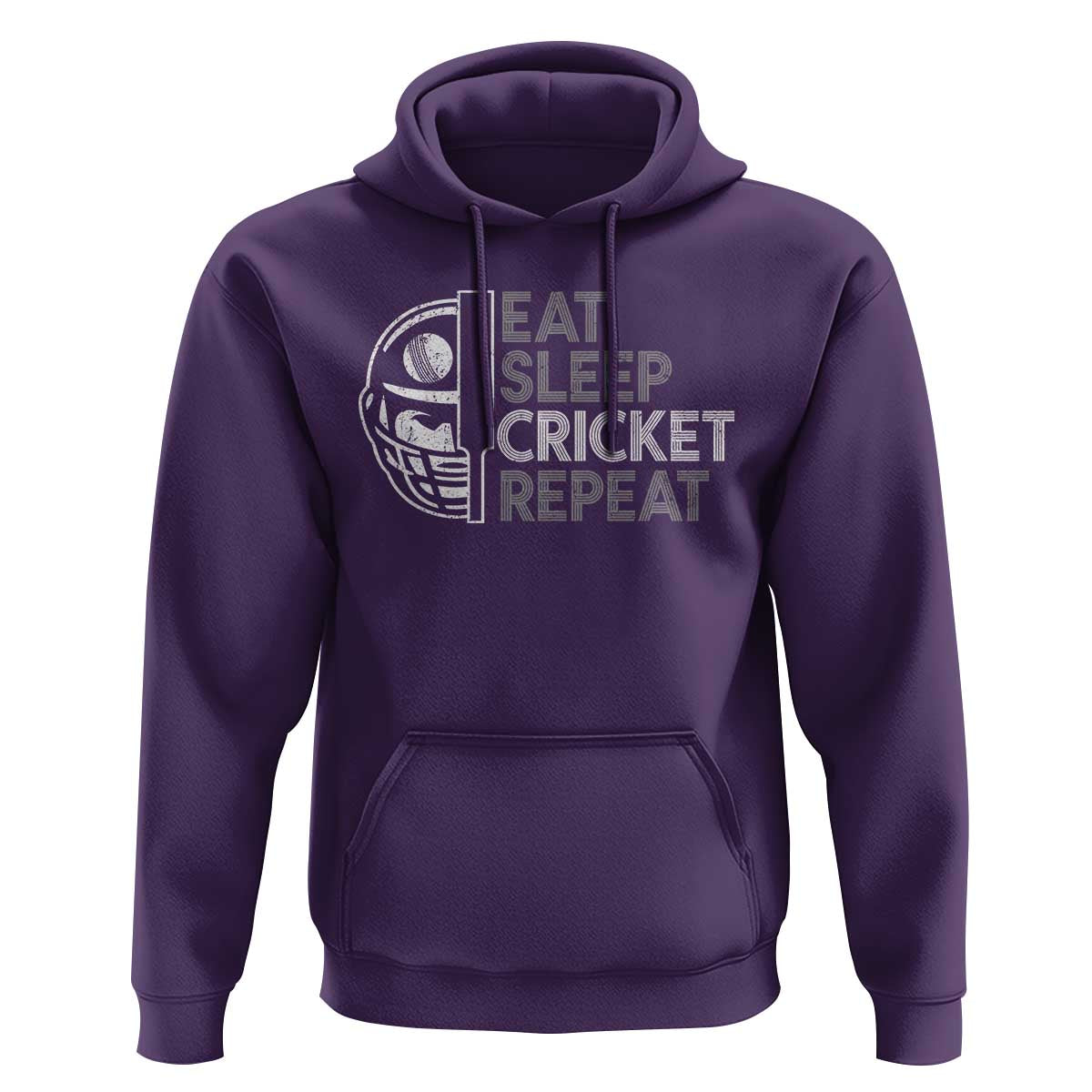 Eat Sleep Cricket Repeat Hoodie Retro Vintage Cricket Gifts