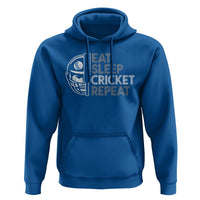 Eat Sleep Cricket Repeat Hoodie Retro Vintage Cricket Gifts