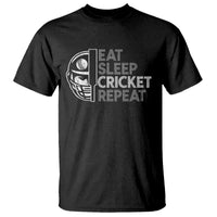 Eat Sleep Cricket Repeat T Shirt Retro Vintage Cricket Gifts