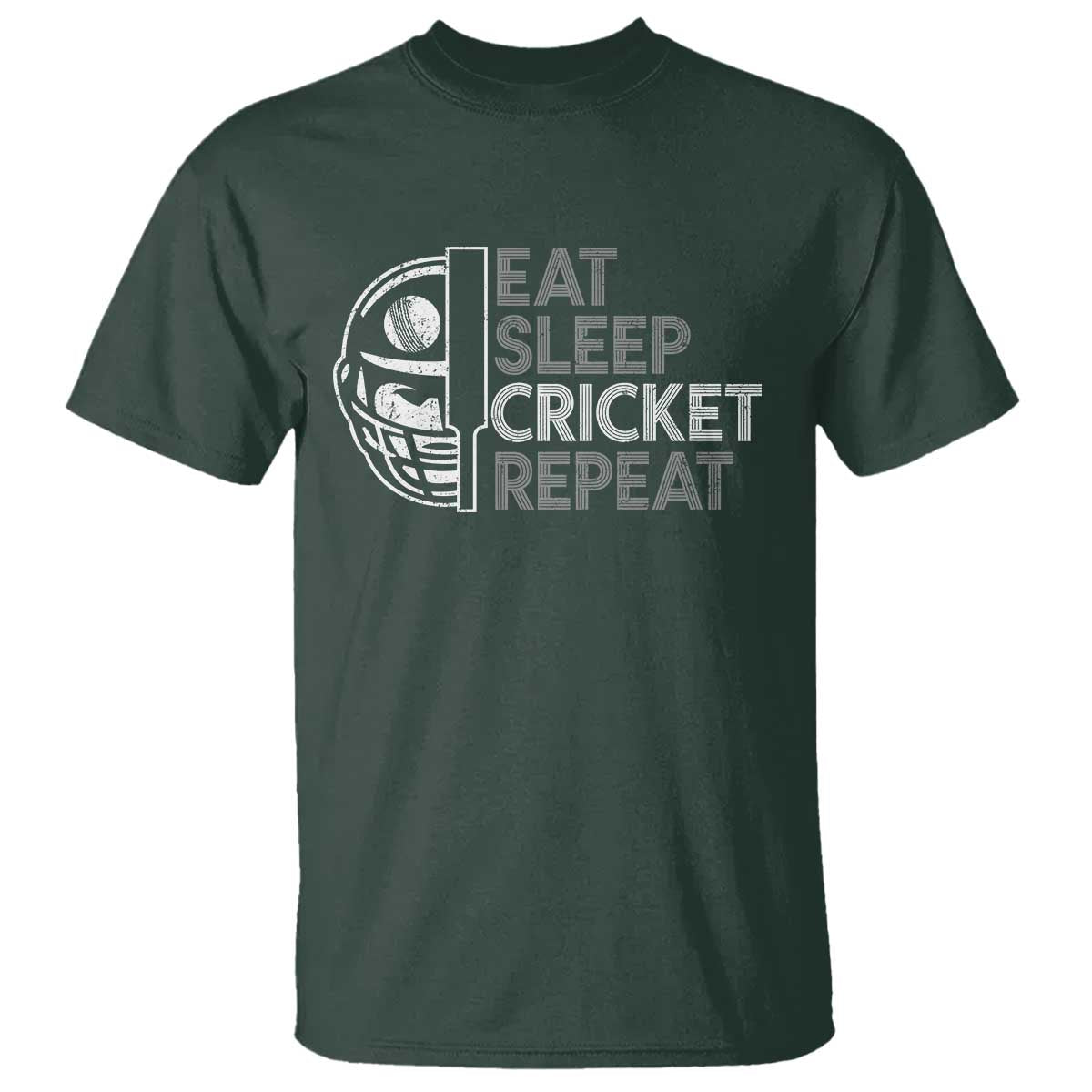 Eat Sleep Cricket Repeat T Shirt Retro Vintage Cricket Gifts