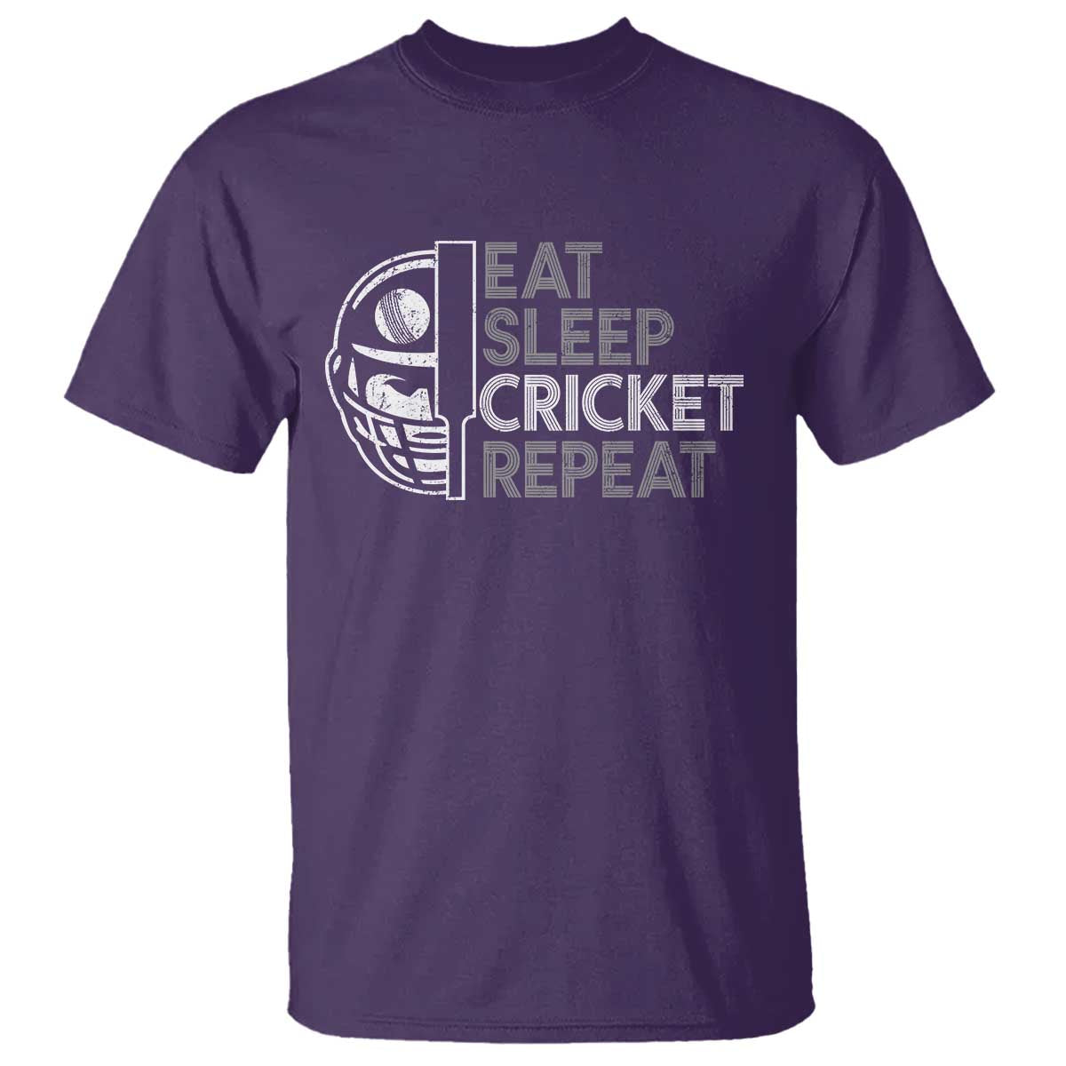 Eat Sleep Cricket Repeat T Shirt Retro Vintage Cricket Gifts