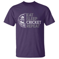 Eat Sleep Cricket Repeat T Shirt Retro Vintage Cricket Gifts