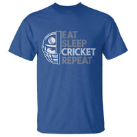 Eat Sleep Cricket Repeat T Shirt Retro Vintage Cricket Gifts