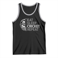 Eat Sleep Cricket Repeat Tank Top Retro Vintage Cricket Gifts