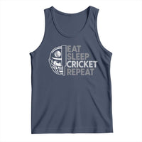 Eat Sleep Cricket Repeat Tank Top Retro Vintage Cricket Gifts