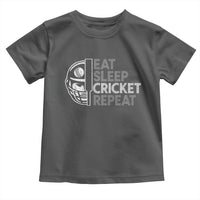 Eat Sleep Cricket Repeat Toddler T Shirt Retro Vintage Cricket Gifts