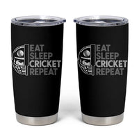 Eat Sleep Cricket Repeat Tumbler Cup Retro Vintage Cricket Gifts