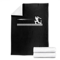 Cricket Player Throw Blanket Powerful Batsman Shot Cricket Gifts