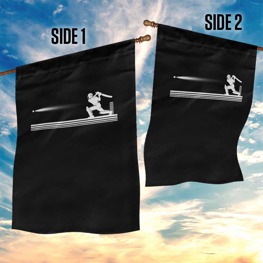 Cricket Player Garden Flag Powerful Batsman Shot Cricket Gifts