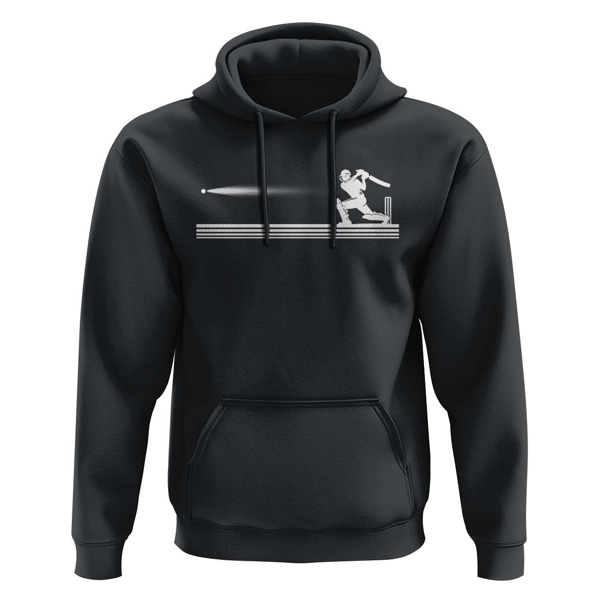 Cricket Player Hoodie Powerful Batsman Shot Cricket Gifts