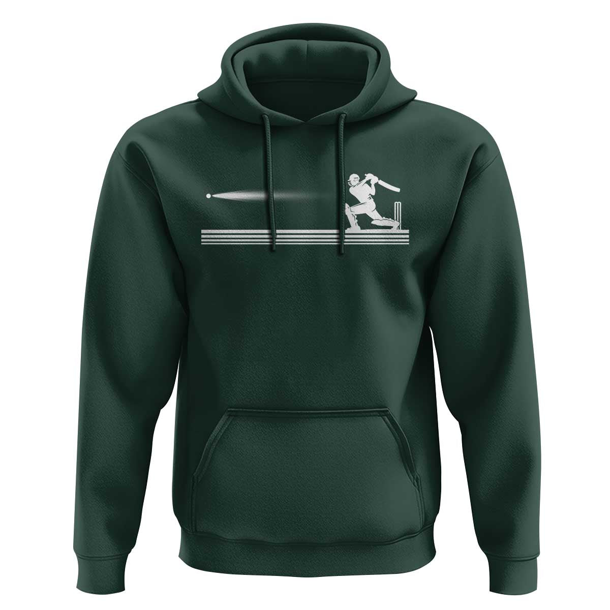 Cricket Player Hoodie Powerful Batsman Shot Cricket Gifts