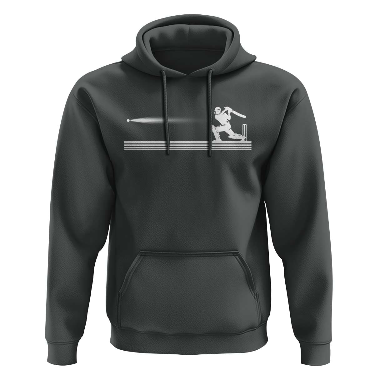 Cricket Player Hoodie Powerful Batsman Shot Cricket Gifts