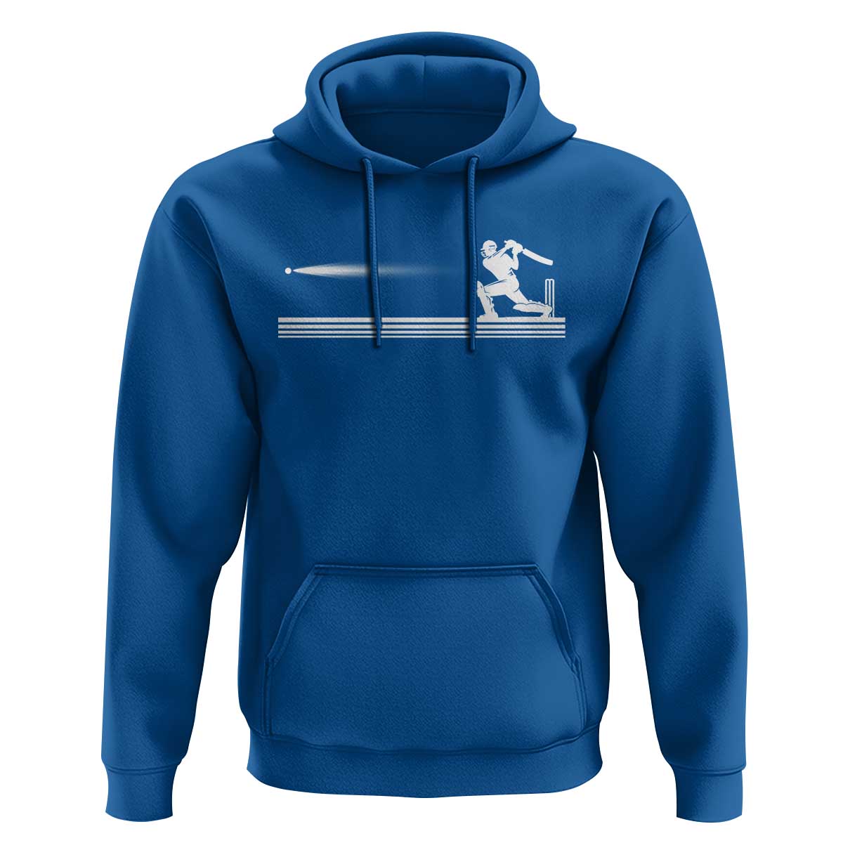 Cricket Player Hoodie Powerful Batsman Shot Cricket Gifts