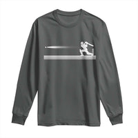 Cricket Player Long Sleeve Shirt Powerful Batsman Shot Cricket Gifts