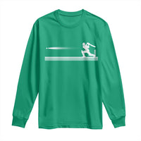 Cricket Player Long Sleeve Shirt Powerful Batsman Shot Cricket Gifts