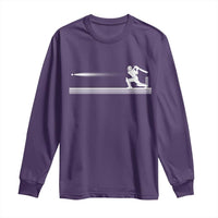 Cricket Player Long Sleeve Shirt Powerful Batsman Shot Cricket Gifts