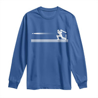 Cricket Player Long Sleeve Shirt Powerful Batsman Shot Cricket Gifts