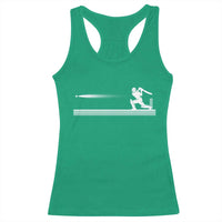Cricket Player Racerback Tank Top Powerful Batsman Shot Cricket Gifts