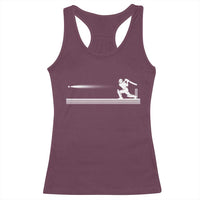 Cricket Player Racerback Tank Top Powerful Batsman Shot Cricket Gifts