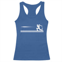 Cricket Player Racerback Tank Top Powerful Batsman Shot Cricket Gifts