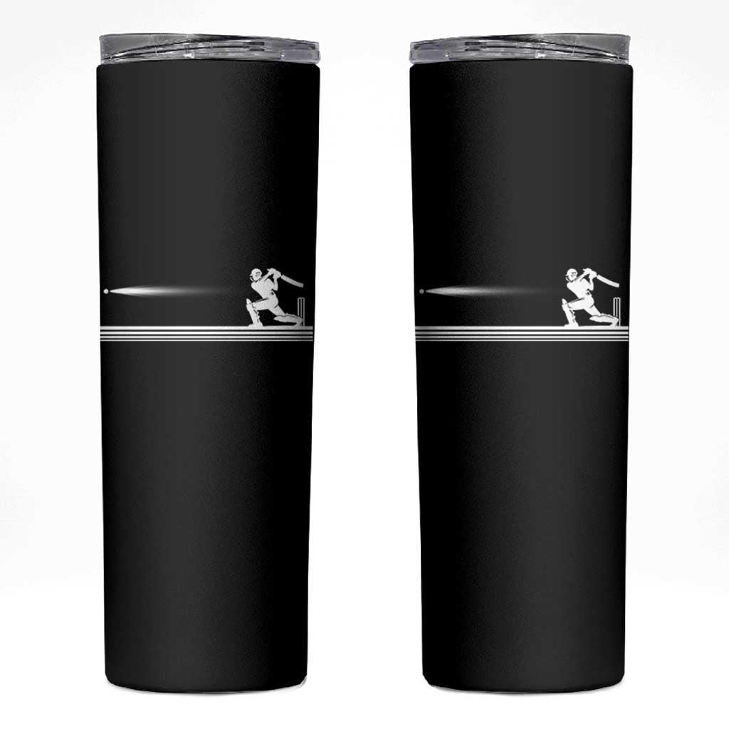 Cricket Player Skinny Tumbler Powerful Batsman Shot Cricket Gifts