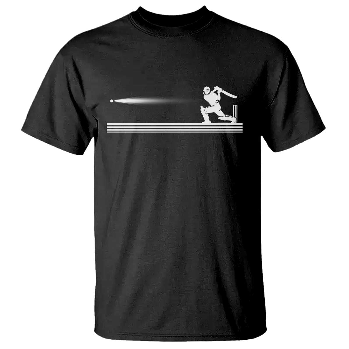 Cricket Player T Shirt Powerful Batsman Shot Cricket Gifts