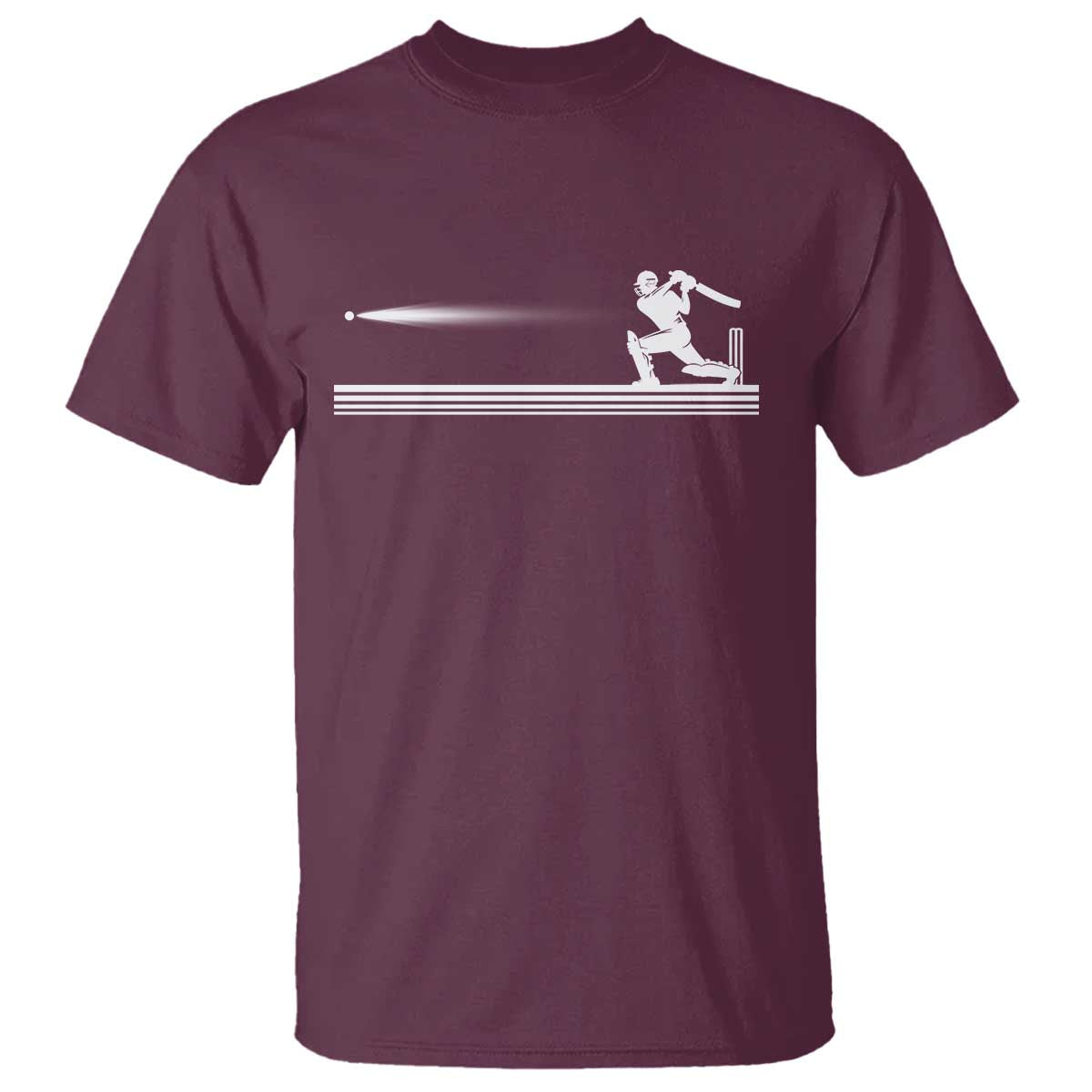 Cricket Player T Shirt Powerful Batsman Shot Cricket Gifts